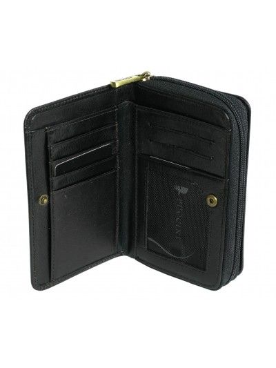 Skórzany portfel damski PUCCINI P-22036 brązowy
